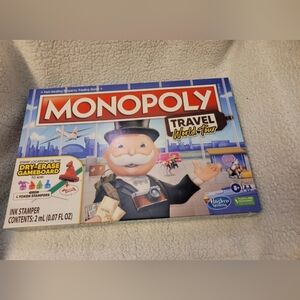 Monopoly Travel World Tour Board Game Hasbro *sealed